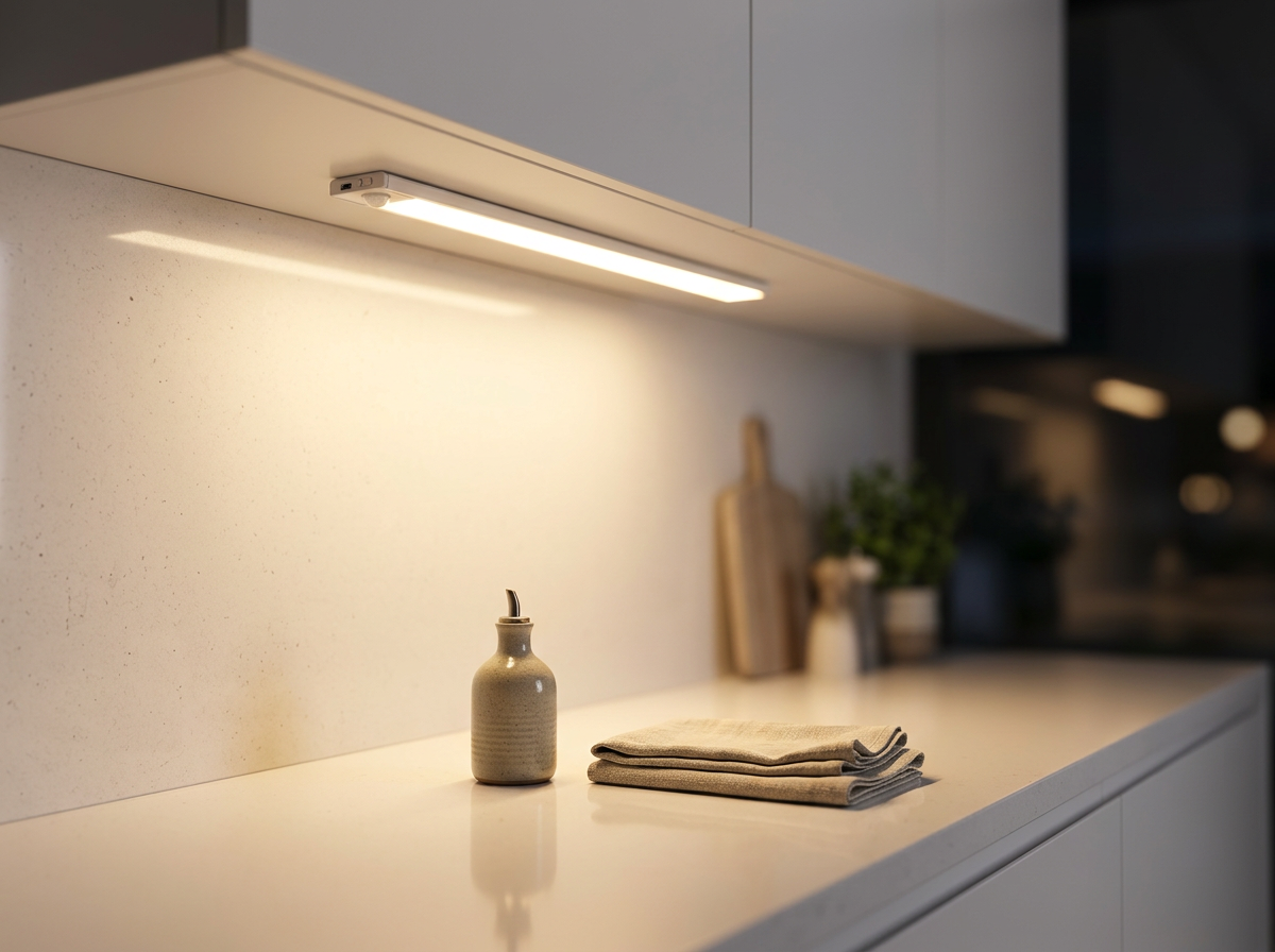 Luma mounted under kitchen cabinet